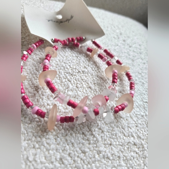 Anthropologie,  Hoop Earrings, Pink - NWOT!!! - Picture 6 of 8